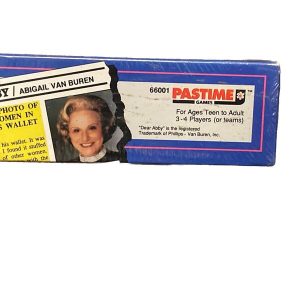 Dear Abby Game of Manners Morals Mirth Pastime Games 1992 Sealed Family Fun Play - Picture 4 of 7